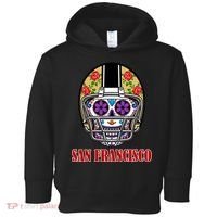 San Francisco Sugar Skull Football Fan Toddler Hoodie thumb 0