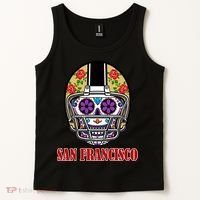 San Francisco Sugar Skull Football Fan Tank Top thumb 2