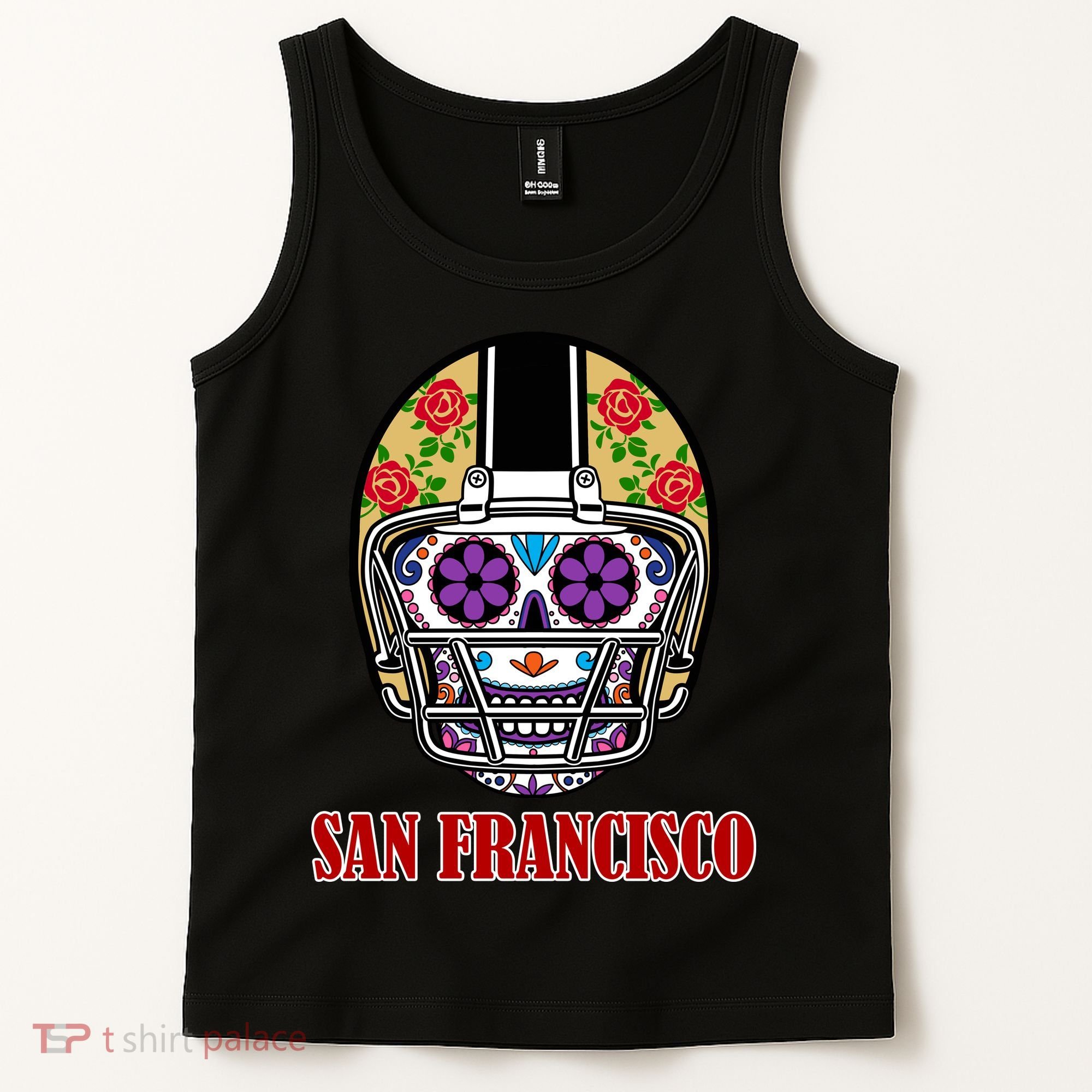 San Francisco Sugar Skull Football Fan Tank Top