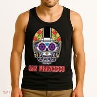 San Francisco Sugar Skull Football Fan Tank Top thumb 3