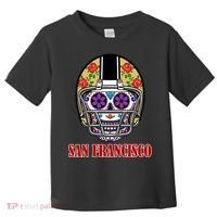 San Francisco Sugar Skull Football Fan Toddler T-Shirt thumb 0