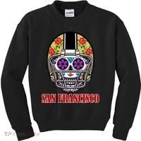 San Francisco Sugar Skull Football Fan Kids Sweatshirt thumb 0