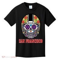 San Francisco Sugar Skull Football Fan Kids T-Shirt thumb 0