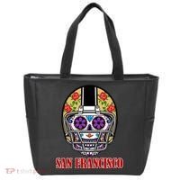 San Francisco Sugar Skull Football Fan Tote Bag thumb 0