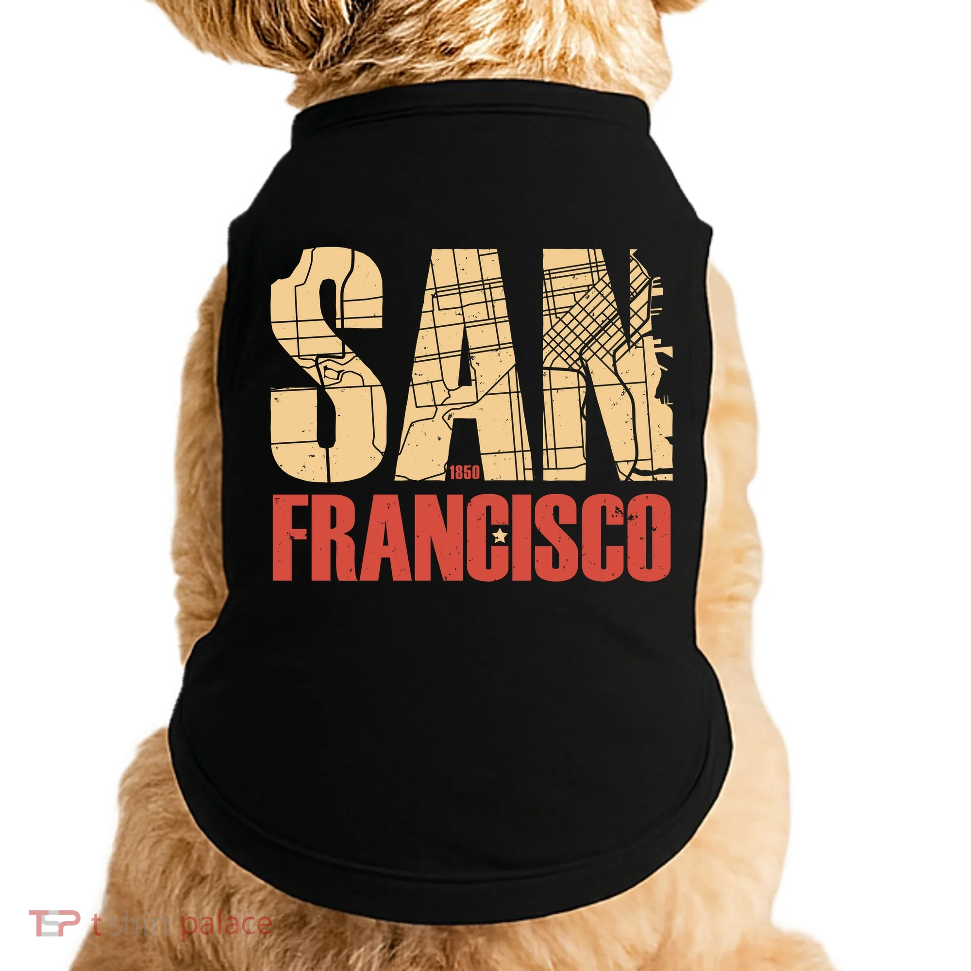 San Francisco Vintage Emblem Doggie Tank