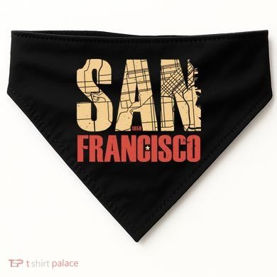San Francisco Vintage Emblem USA-Made Doggie Bandana