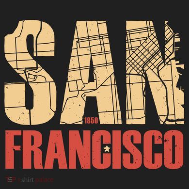 San Francisco Vintage Emblem Comfort Colors Heavyweight Long Sleeve T-Shirt