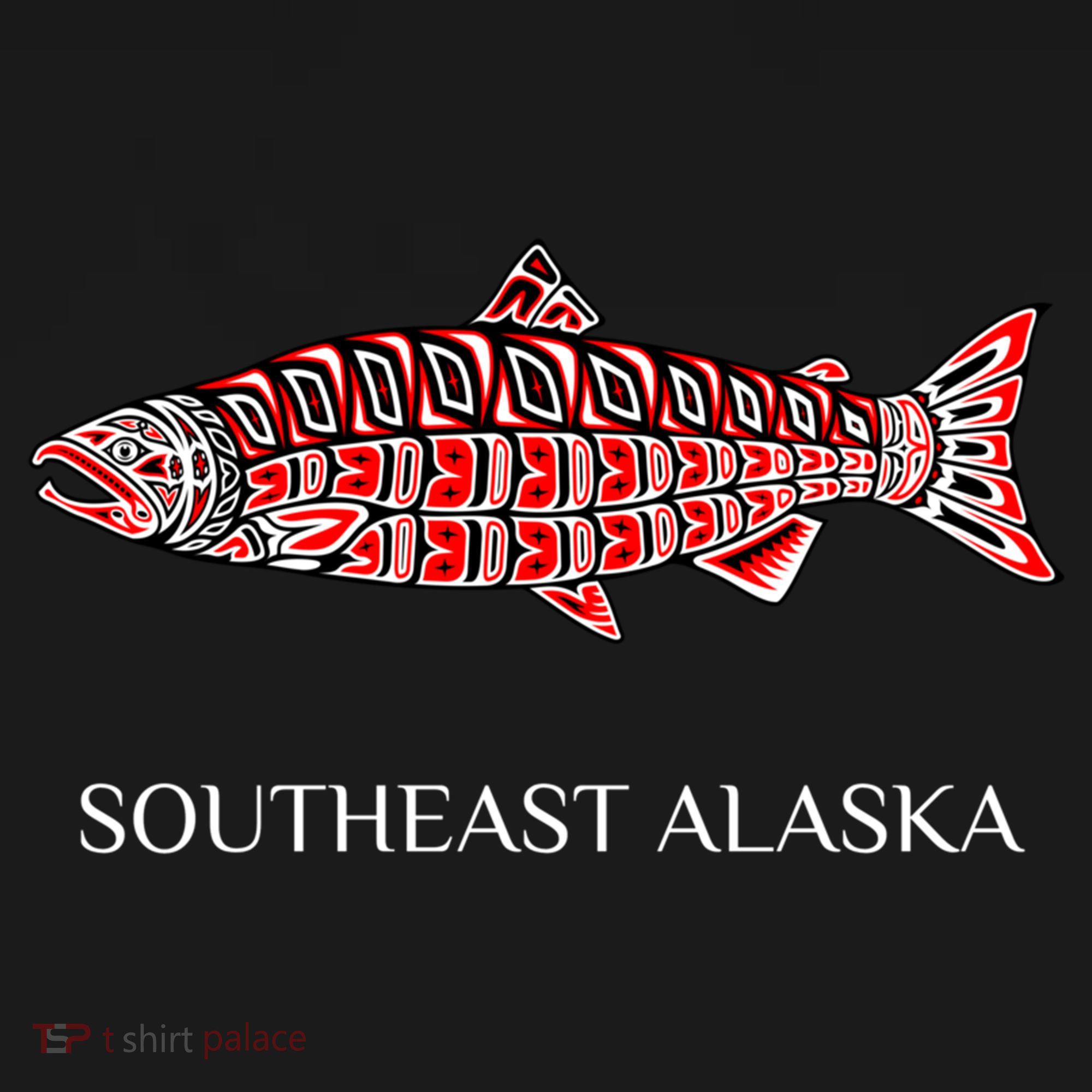 Southeast Alaska Nw Native American Indian Coho Salmon Gift Bucket Hat