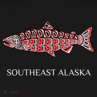 Southeast Alaska Nw Native American Indian Coho Salmon Gift Women's Hoodie thumb 2