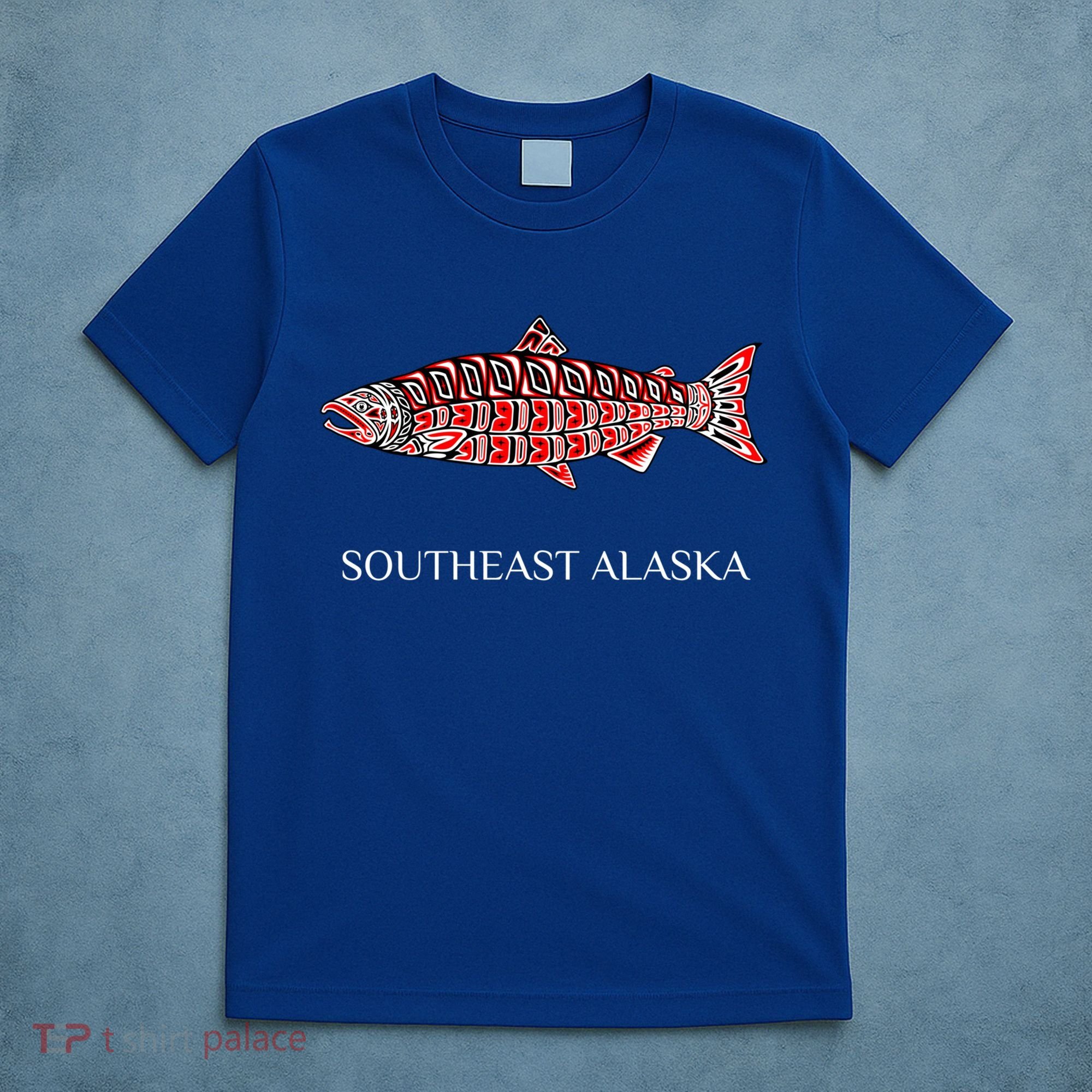 Southeast Alaska Nw Native American Indian Coho Salmon Gift T-Shirt