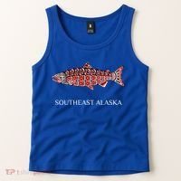 Southeast Alaska Nw Native American Indian Coho Salmon Gift Tank Top thumb 2