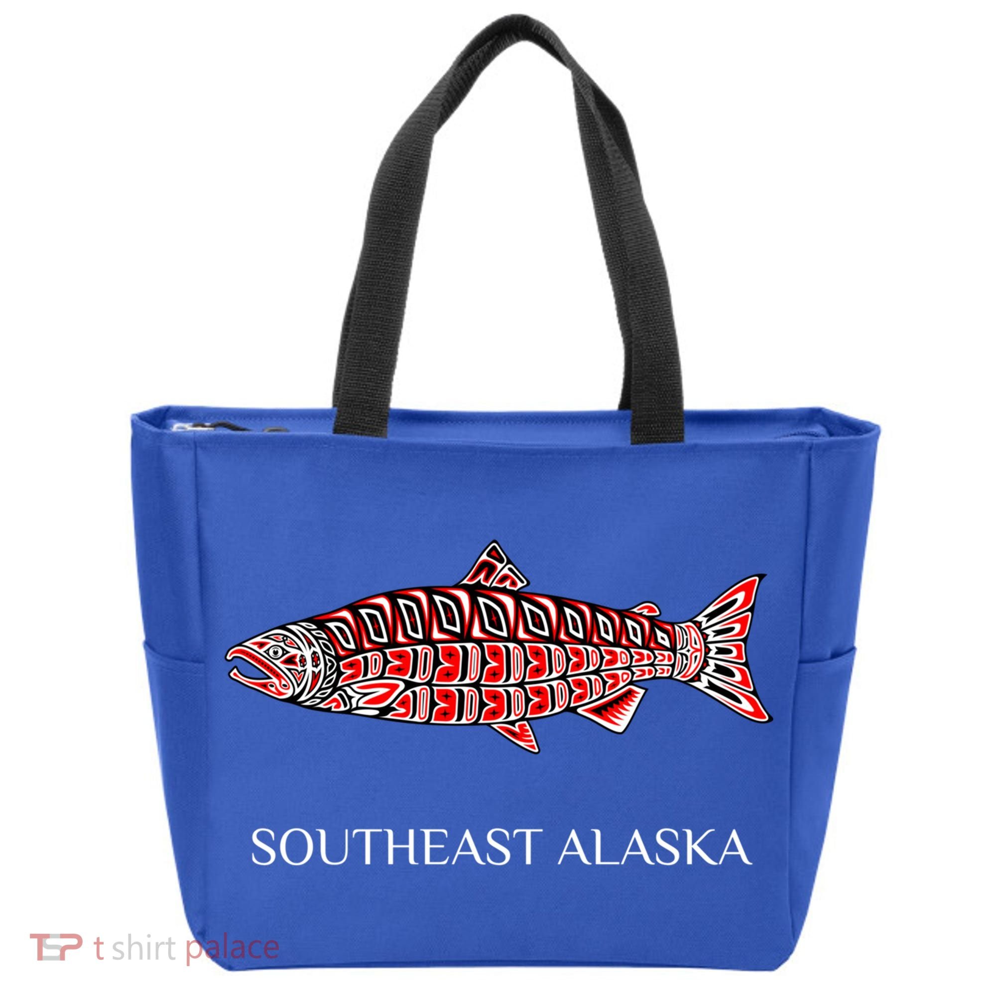 Southeast Alaska Nw Native American Indian Coho Salmon Gift Tote Bag