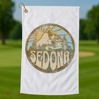 Sedona Arizona Nature Mountains Hiking Outdoors Golf Towel thumb 1