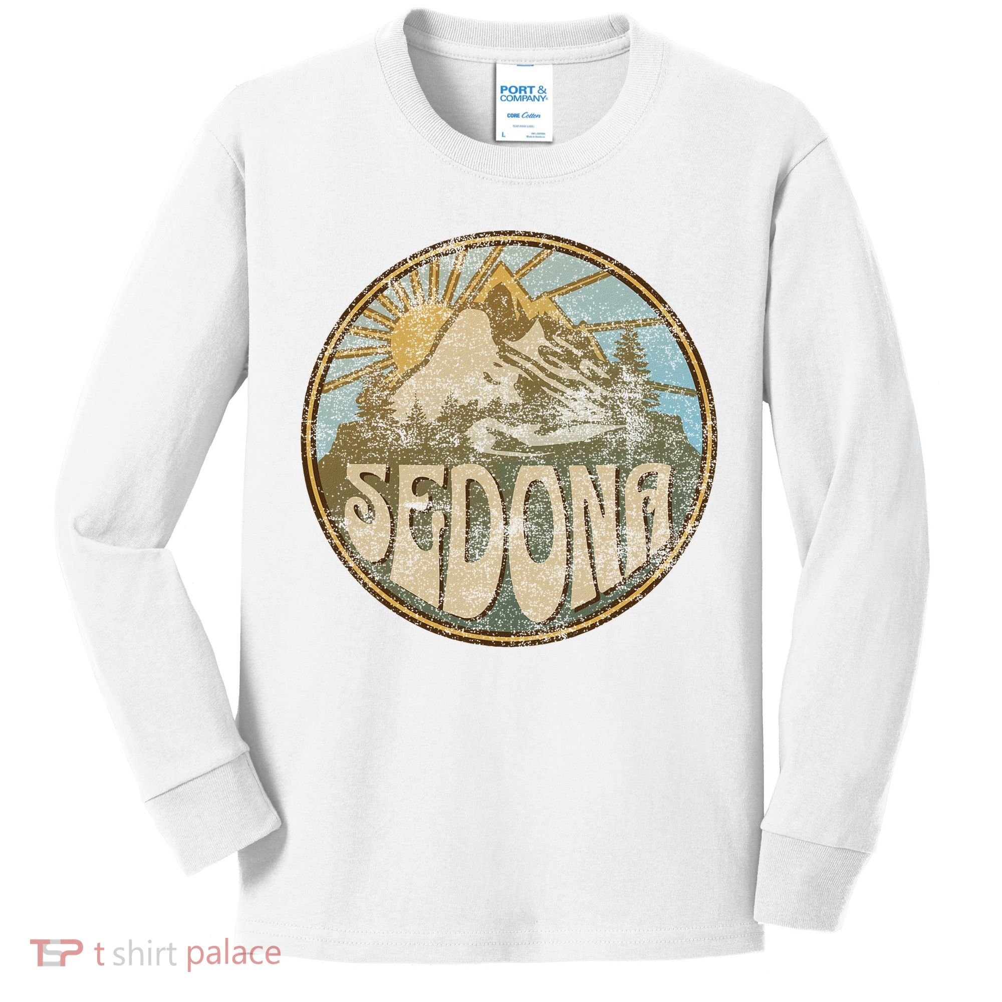 Sedona Arizona Nature Mountains Hiking Outdoors Kids Long Sleeve Shirt