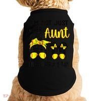 Softball Aunt Niece Fan Baseball Softball Auntie Doggie Tank thumb 0