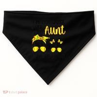 Softball Aunt Niece Fan Baseball Softball Auntie USA-Made Doggie Bandana thumb 0