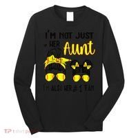 Softball Aunt Niece Fan Baseball Softball Auntie Long Sleeve Shirt thumb 0
