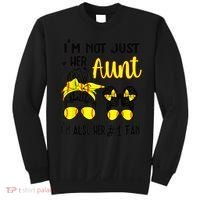 Softball Aunt Niece Fan Baseball Softball Auntie Sweatshirt thumb 0