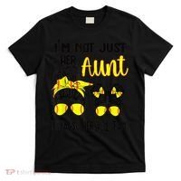 Softball Aunt Niece Fan Baseball Softball Auntie T-Shirt thumb 0