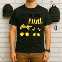 Softball Aunt Niece Fan Baseball Softball Auntie T-Shirt thumb 6