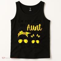Softball Aunt Niece Fan Baseball Softball Auntie Tank Top thumb 2