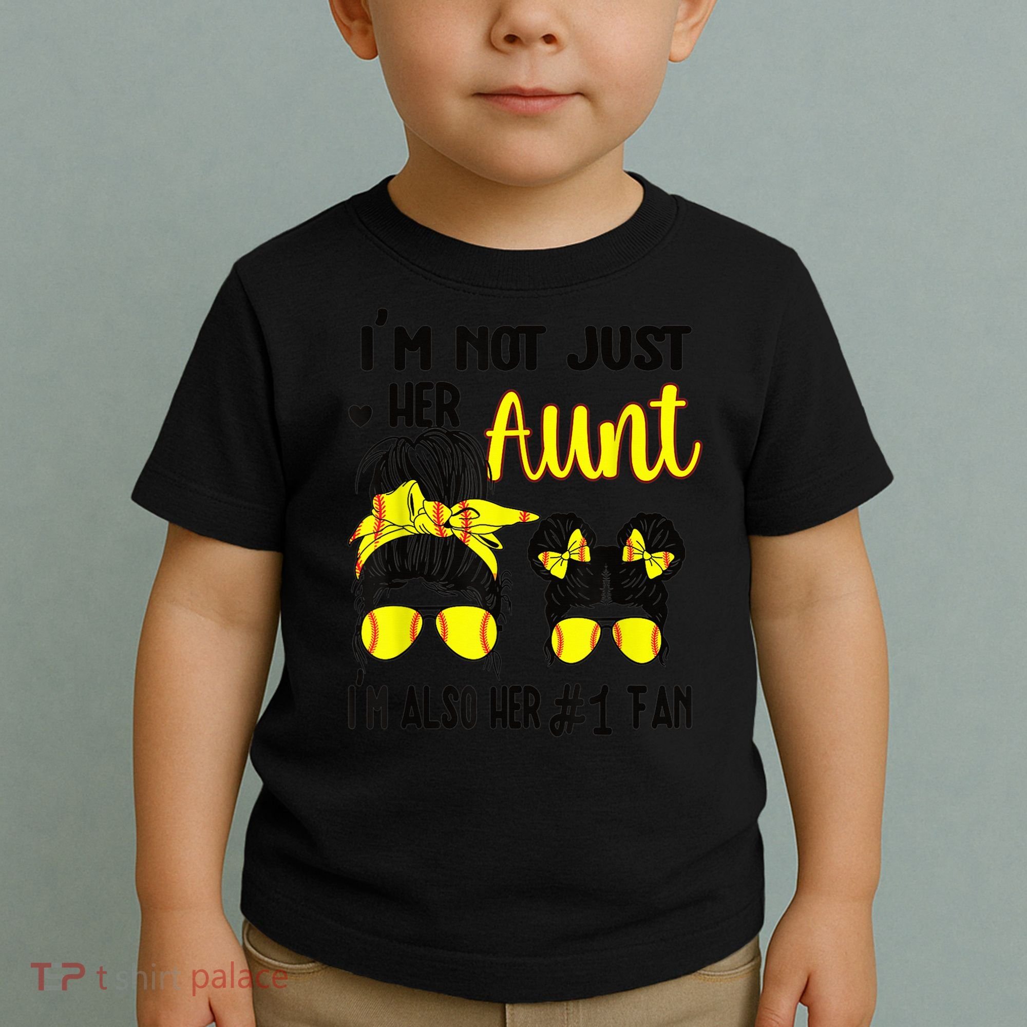 Softball Aunt Niece Fan Baseball Softball Auntie Toddler T-Shirt