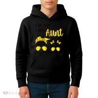 Softball Aunt Niece Fan Baseball Softball Auntie Kids Hoodie thumb 4
