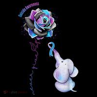 Suicide Awareness Never Give Up Elephant Coaster thumb 2