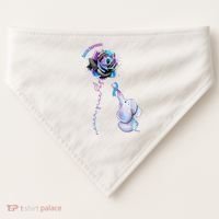 Suicide Awareness Never Give Up Elephant USA-Made Doggie Bandana thumb 0