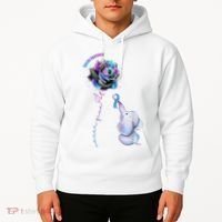 Suicide Awareness Never Give Up Elephant Hoodie thumb 2