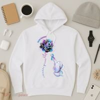 Suicide Awareness Never Give Up Elephant Hoodie thumb 3
