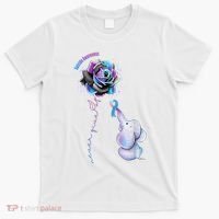 Suicide Awareness Never Give Up Elephant T-Shirt thumb 0