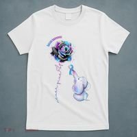 Suicide Awareness Never Give Up Elephant T-Shirt thumb 5