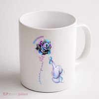Suicide Awareness Never Give Up Elephant Coffee Mug thumb 1