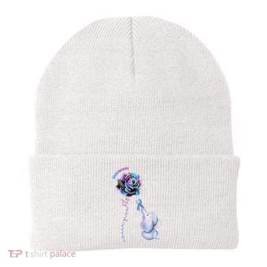 Suicide Awareness Never Give Up Elephant Beanie