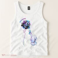 Suicide Awareness Never Give Up Elephant Tank Top thumb 2