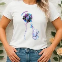 Suicide Awareness Never Give Up Elephant Women's T-Shirt thumb 2