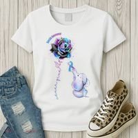 Suicide Awareness Never Give Up Elephant Women's T-Shirt thumb 3
