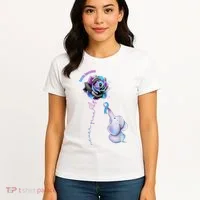Suicide Awareness Never Give Up Elephant Women's T-Shirt thumb 4