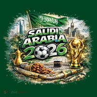 SAUDI ARABIA North America Soccer Tournament 2026 T-Shirt thumb 7