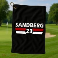 Sandberg 23 Vintage Baseball Golf Towel thumb 1