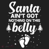 Santa Ain't Got Nothing On This Belly Women's Sweatshirt thumb 2