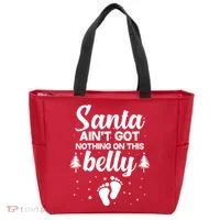 Santa Ain't Got Nothing On This Belly Tote Bag thumb 0