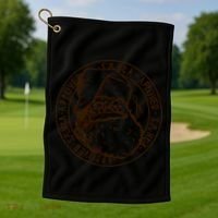 Santa Approved Stamp Golf Towel thumb 1
