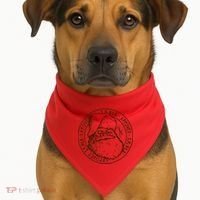 Santa Approved Stamp USA-Made Doggie Bandana thumb 1