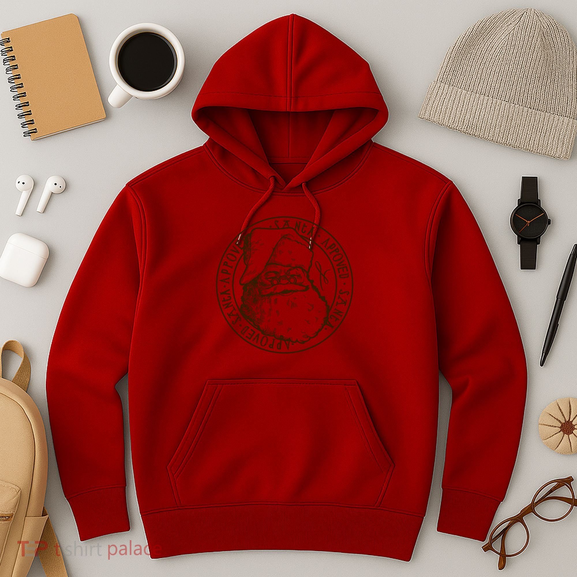 Santa Approved Stamp Hoodie