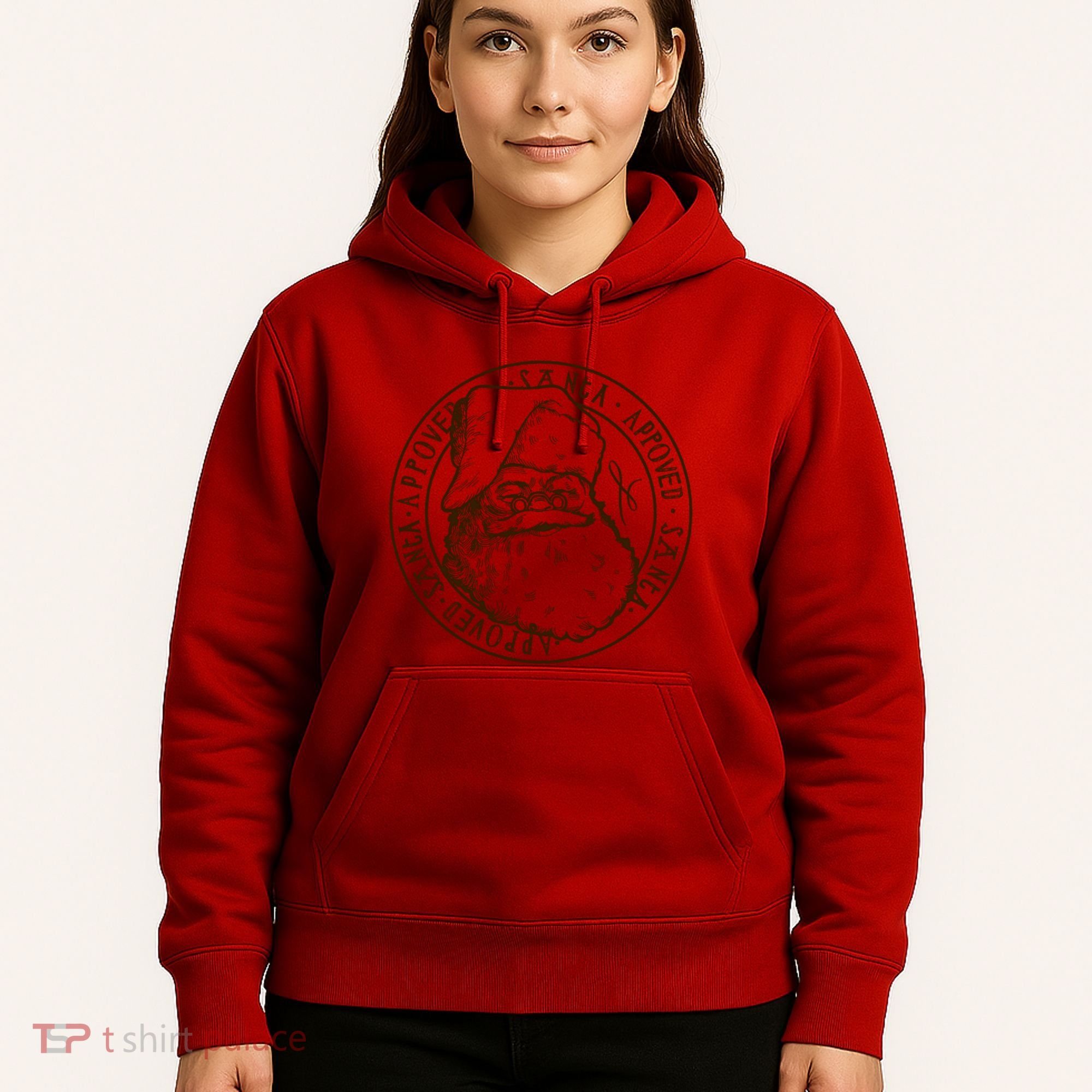 Santa Approved Stamp Hoodie