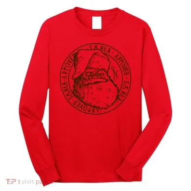 Santa Approved Stamp Long Sleeve Shirt