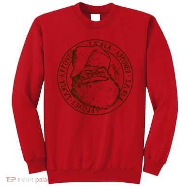 Santa Approved Stamp Sweatshirt