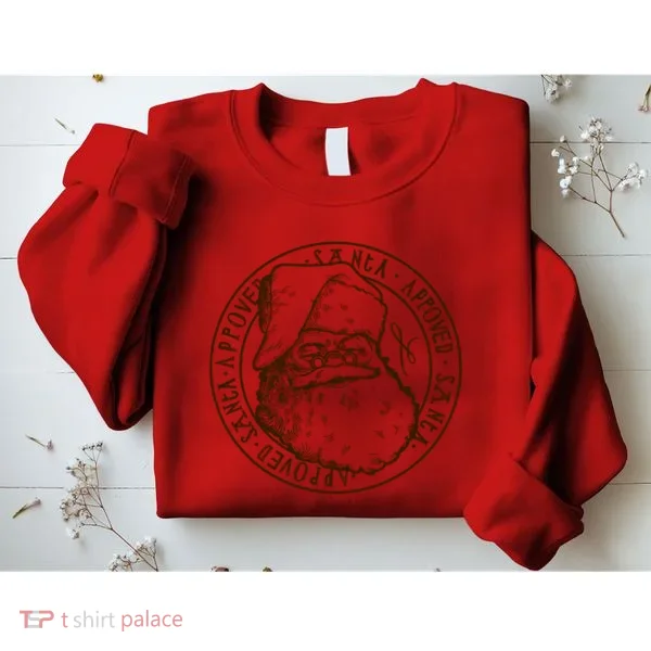 Santa Approved Stamp Sweatshirt